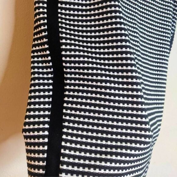 Nine West Pencil Skirt Women's Size 8 Black White Textured Stretch Slim Fit - Picture 7 of 14